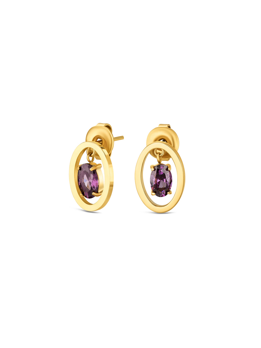 Set Colar & Brincos One Birthstone Fevereiro