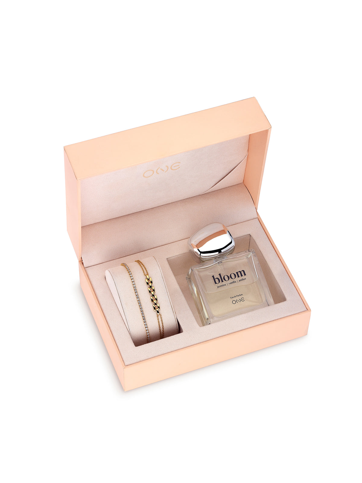 Set Perfume & Pulseiras One Bloom - OJSETP01