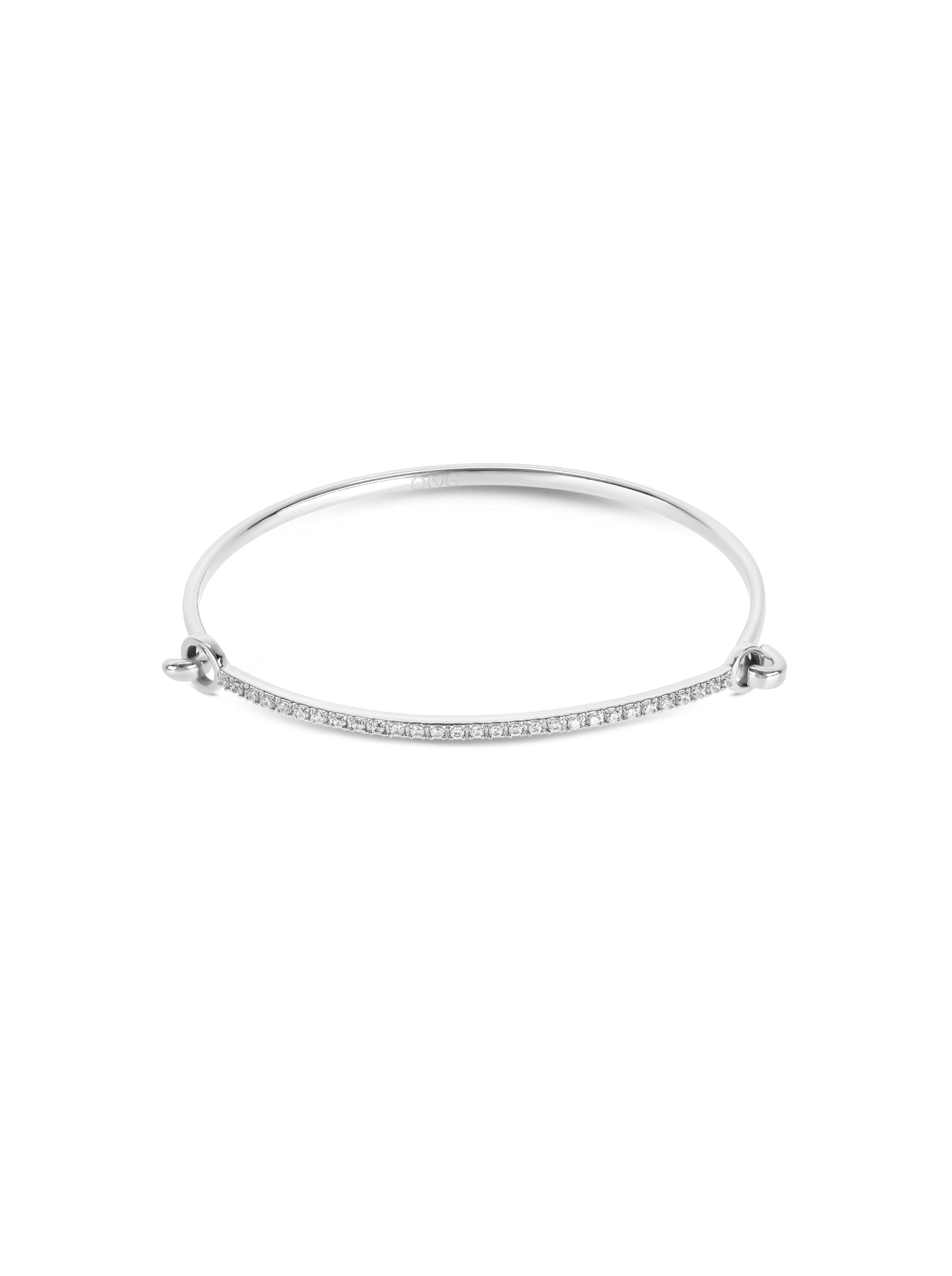 Escrava One Silver Frost Crystal - OJSFB02S