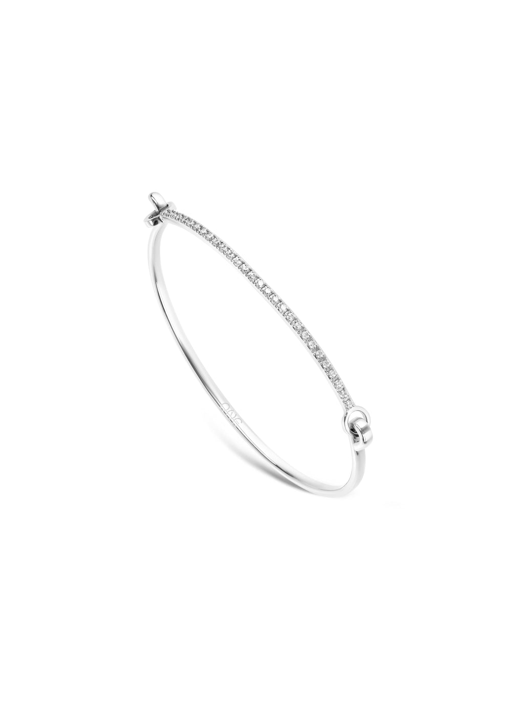Escrava One Silver Frost Crystal - OJSFB02S