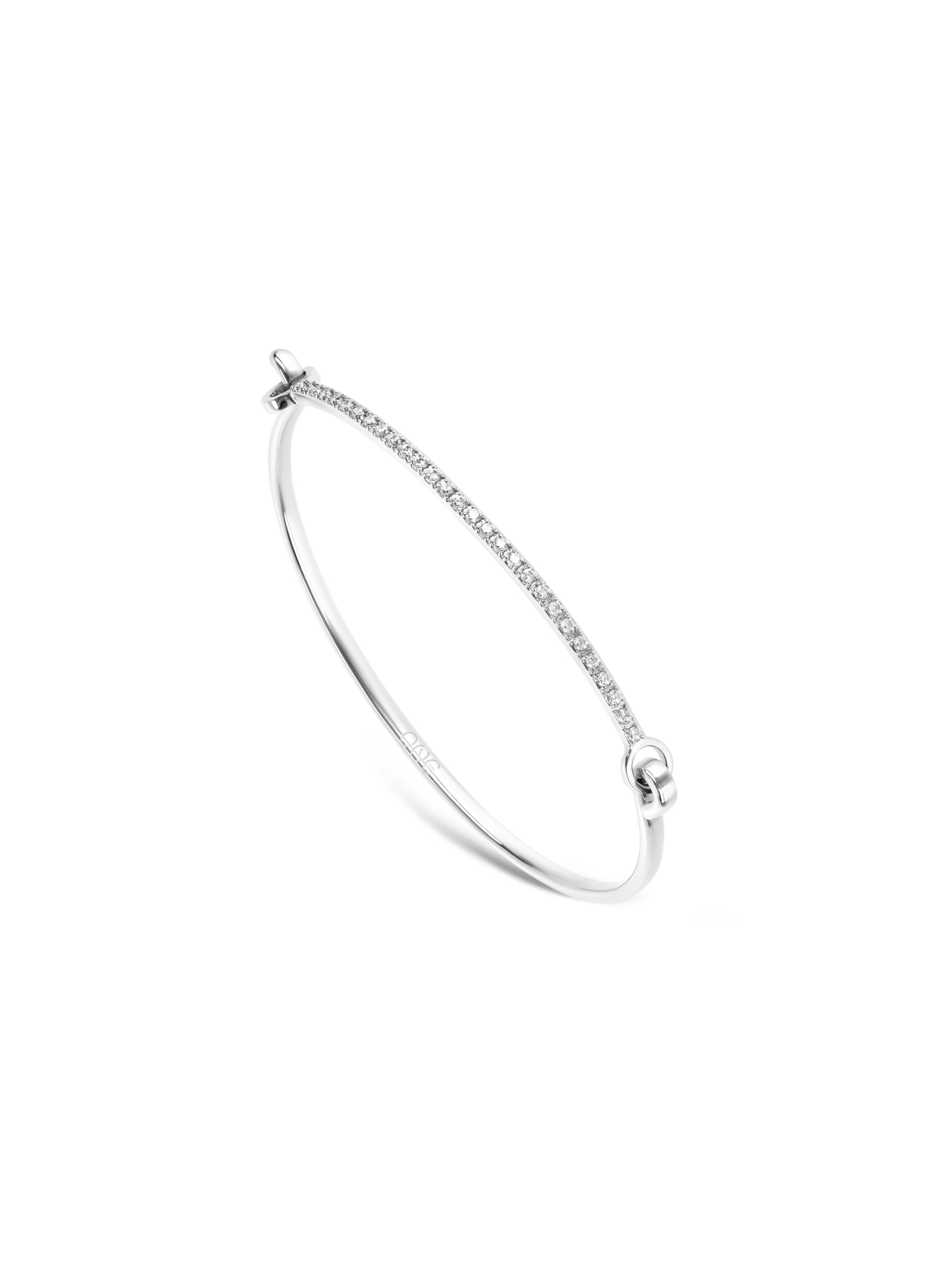Escrava One Silver Frost Crystal - OJSFB02S
