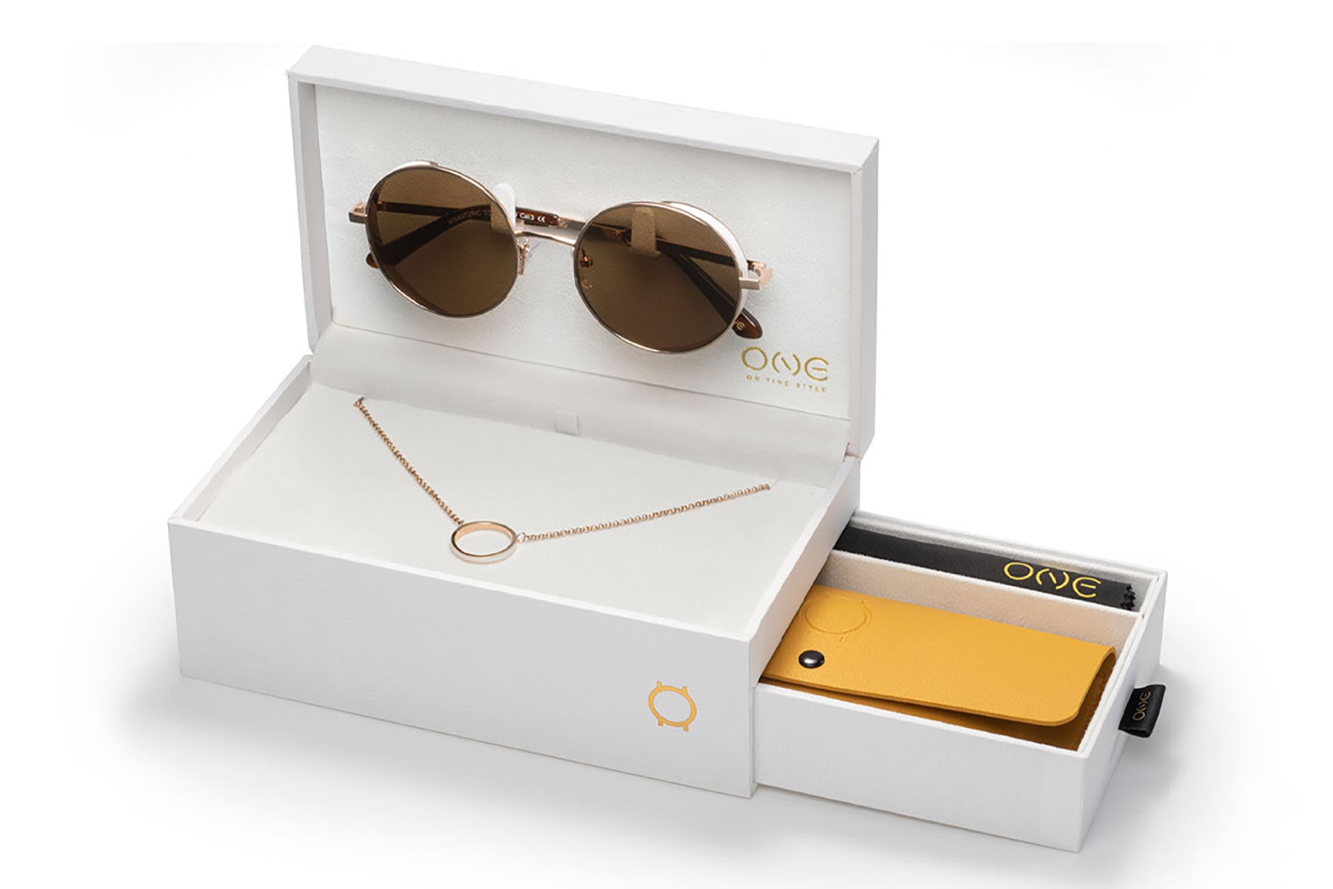 ÓCULOS DE SOL ONE UNIQUE BOX BRANCO - OSBMS4572RCC321H
