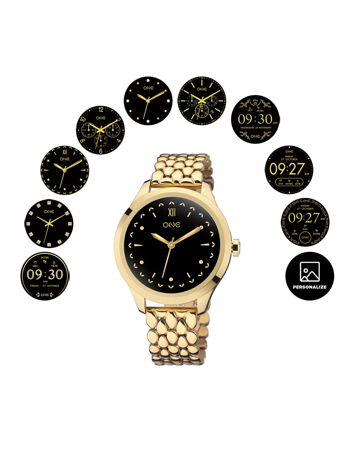Smartwatch One Mini Gold Links - OSW0025GL52D