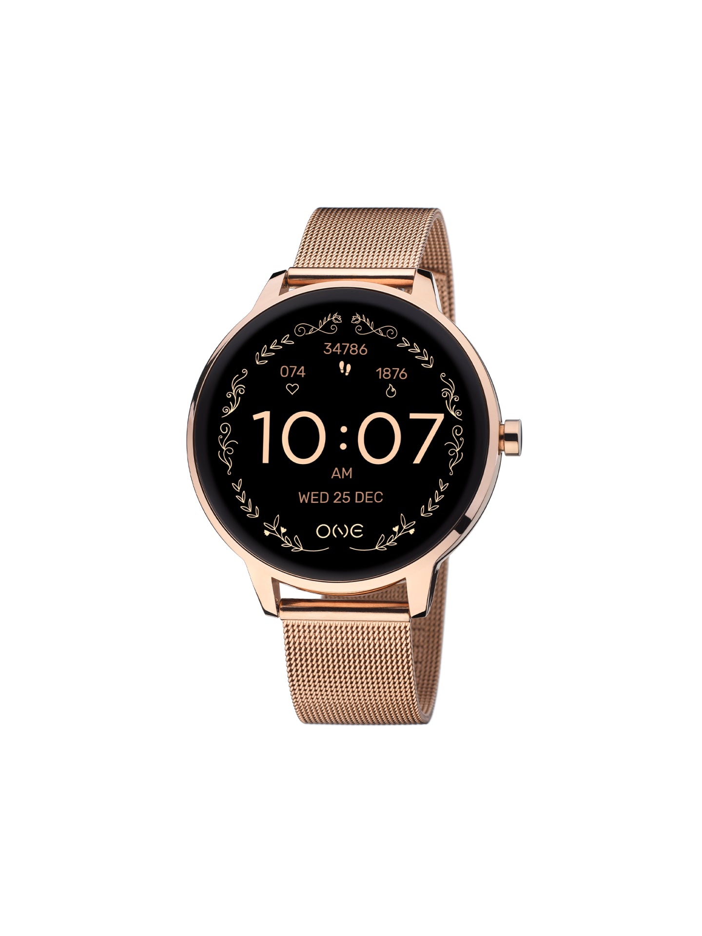 Smartwatch One QueenCall Rosegold Mesh - OSW0027RM32D