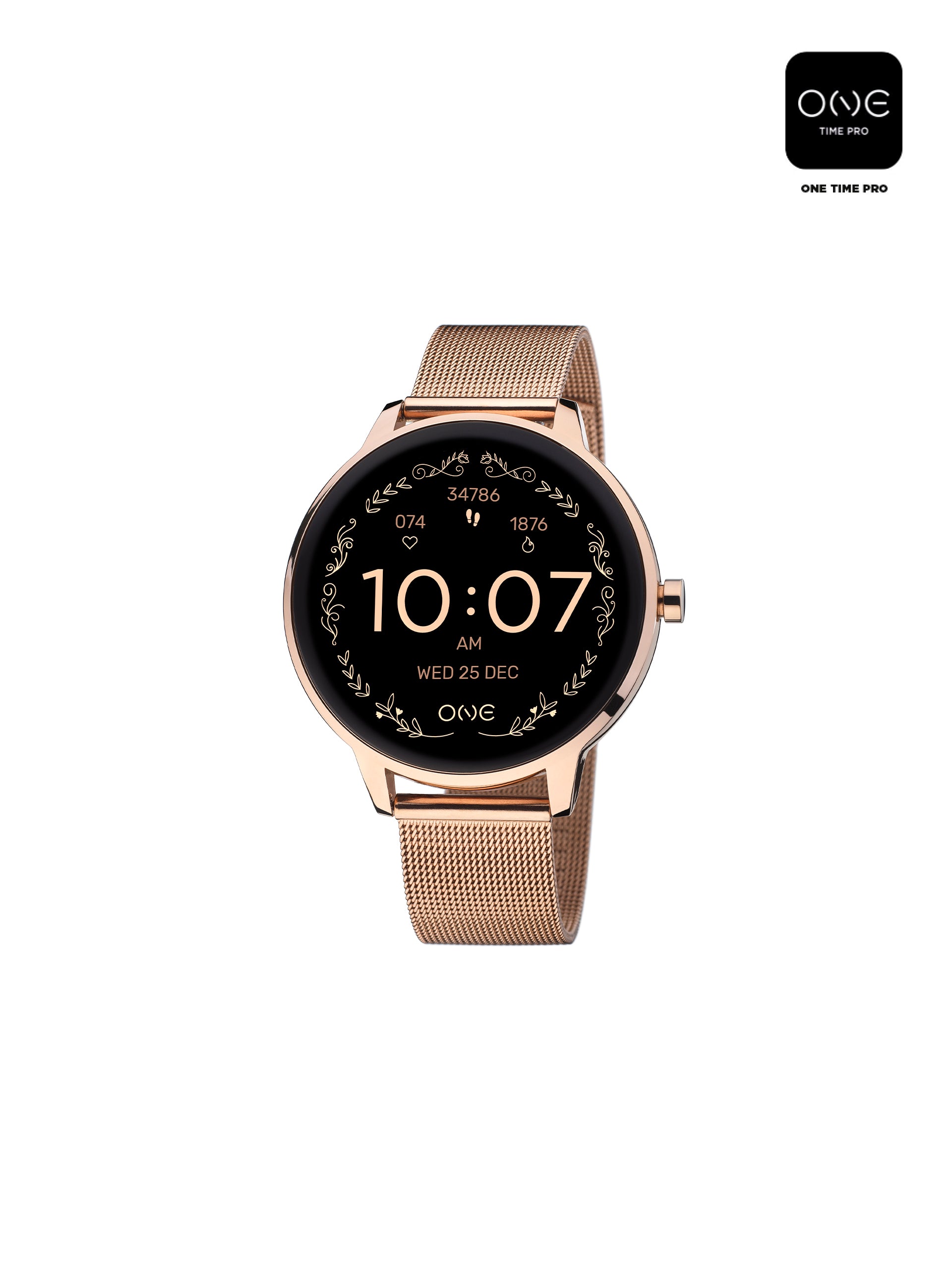 Smartwatch One QueenCall Rosegold Mesh – ONE