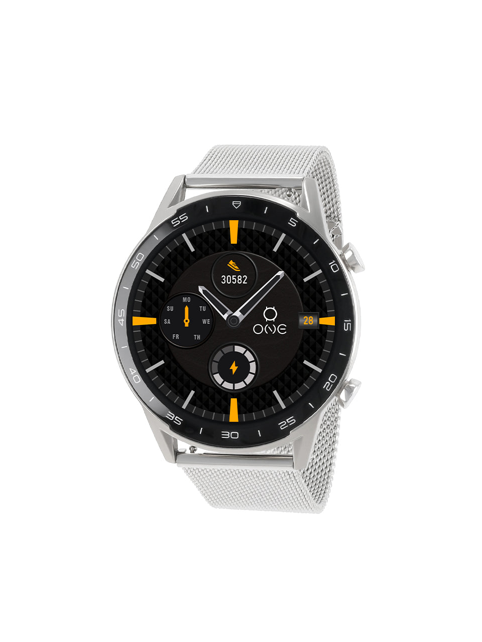 Smartwatch One Men Forceful Silver Mesh - OSW0272SM32D
