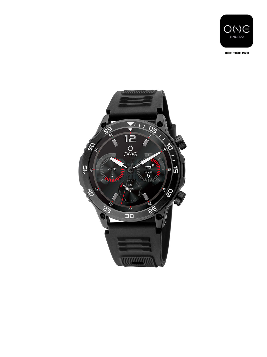 Smartwatch One Men SportyCall Black - OSW0277BS42D