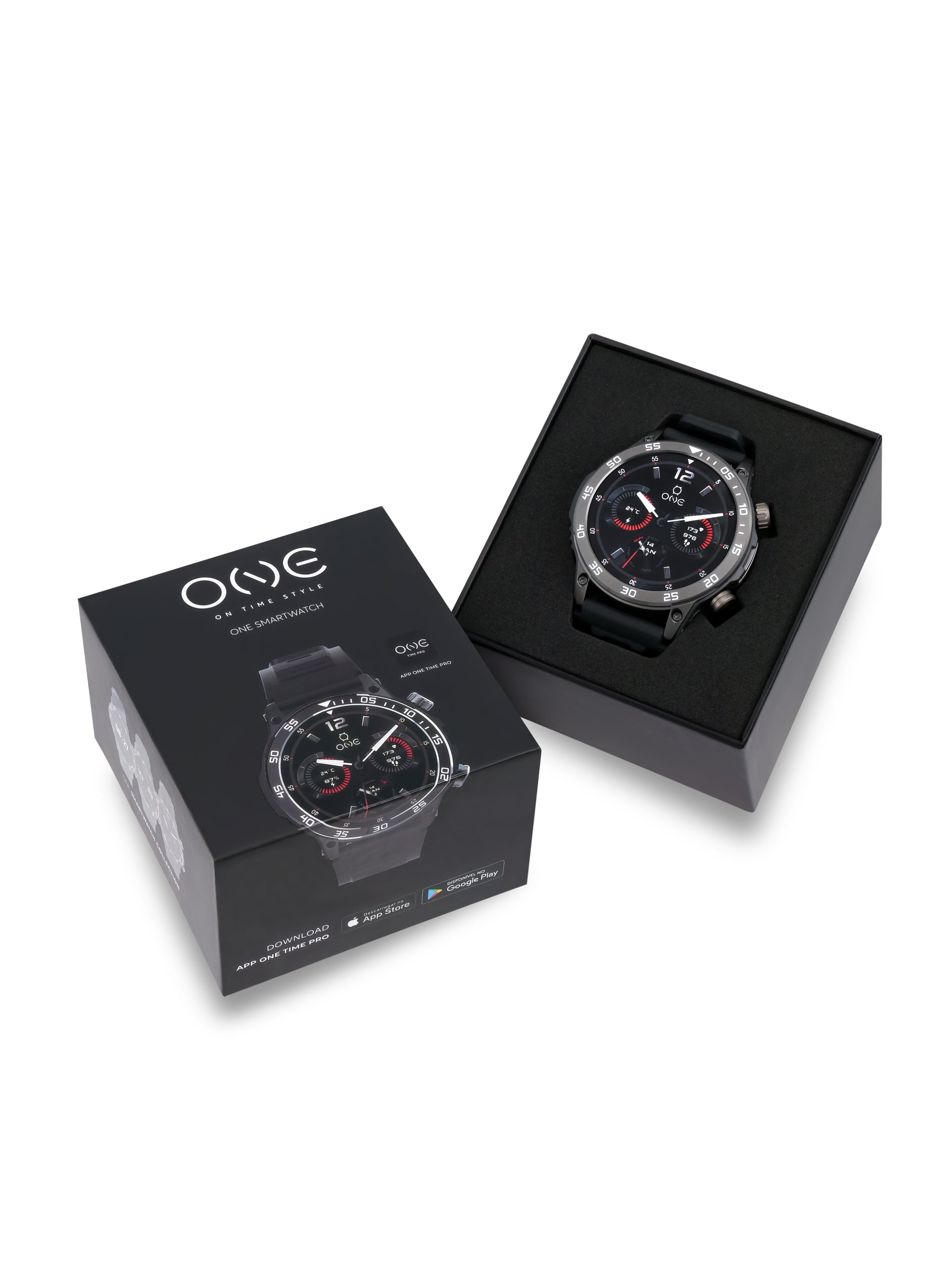 Smartwatch One Men SportyCall Black - OSW0277BS42D