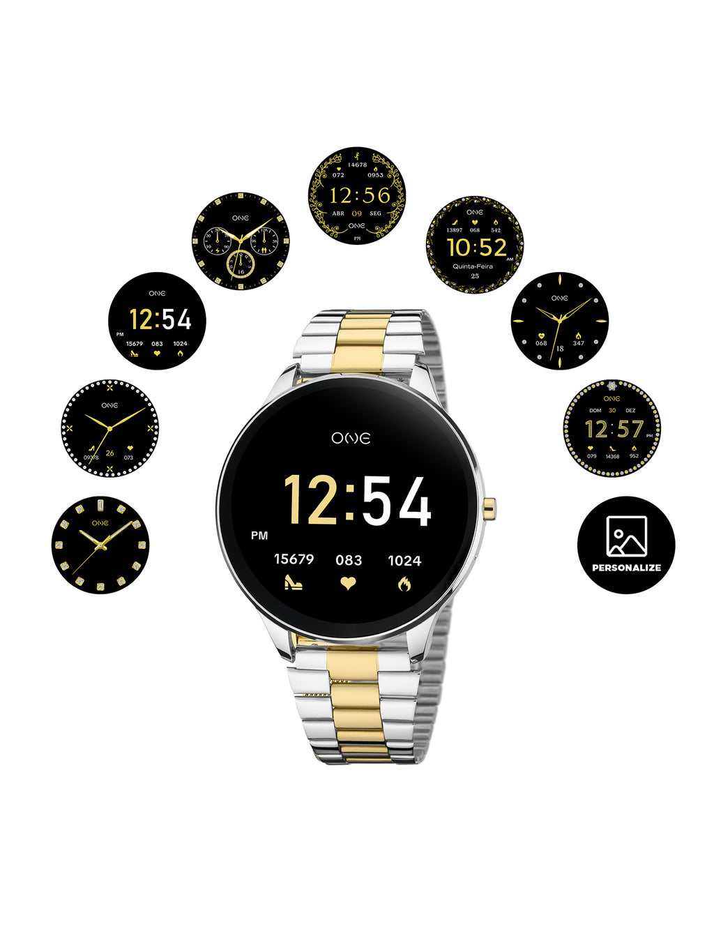 Smartwatch One Slim Fine Bicolor Links