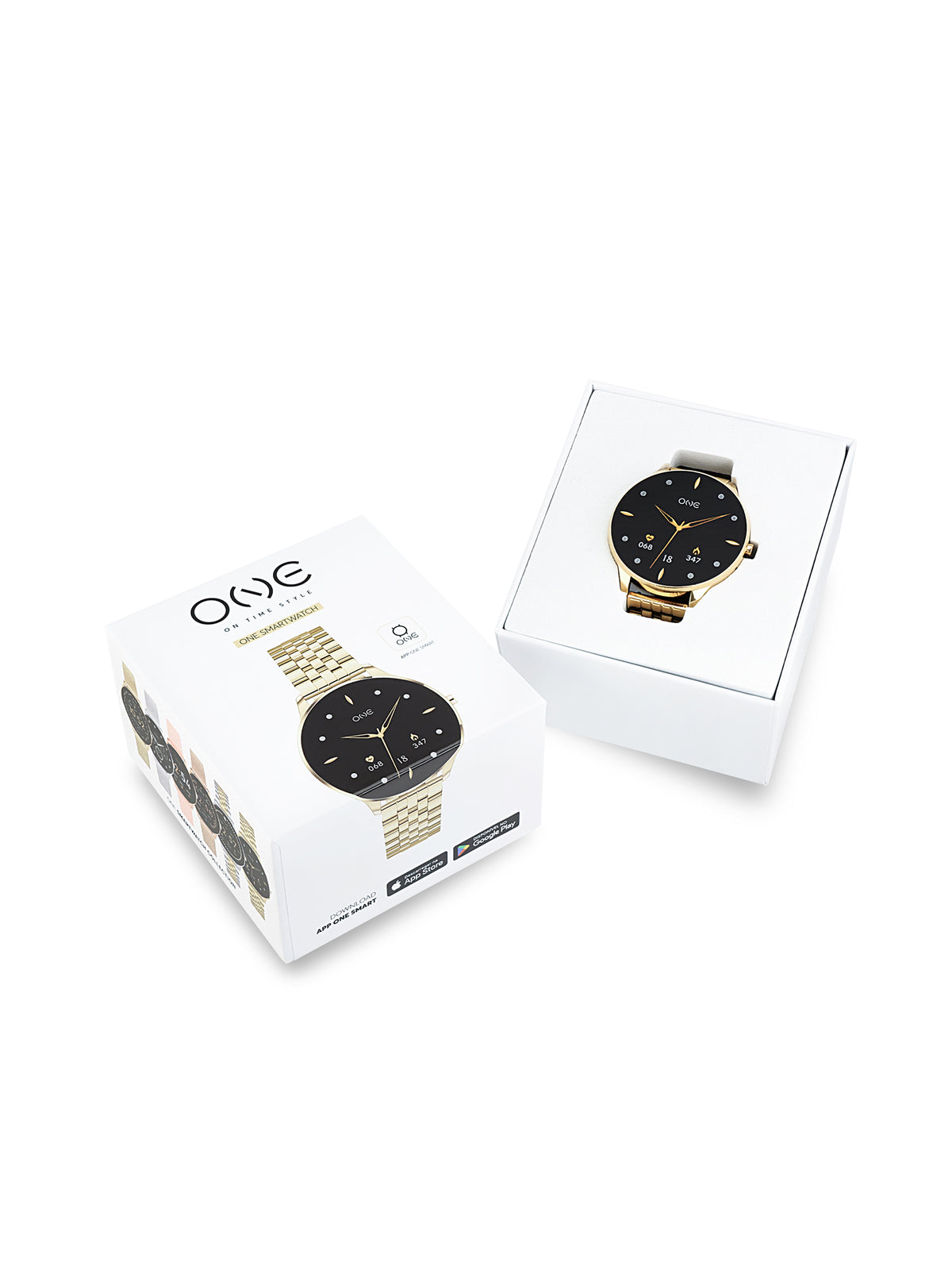One Slim Gold Links Smartwatch