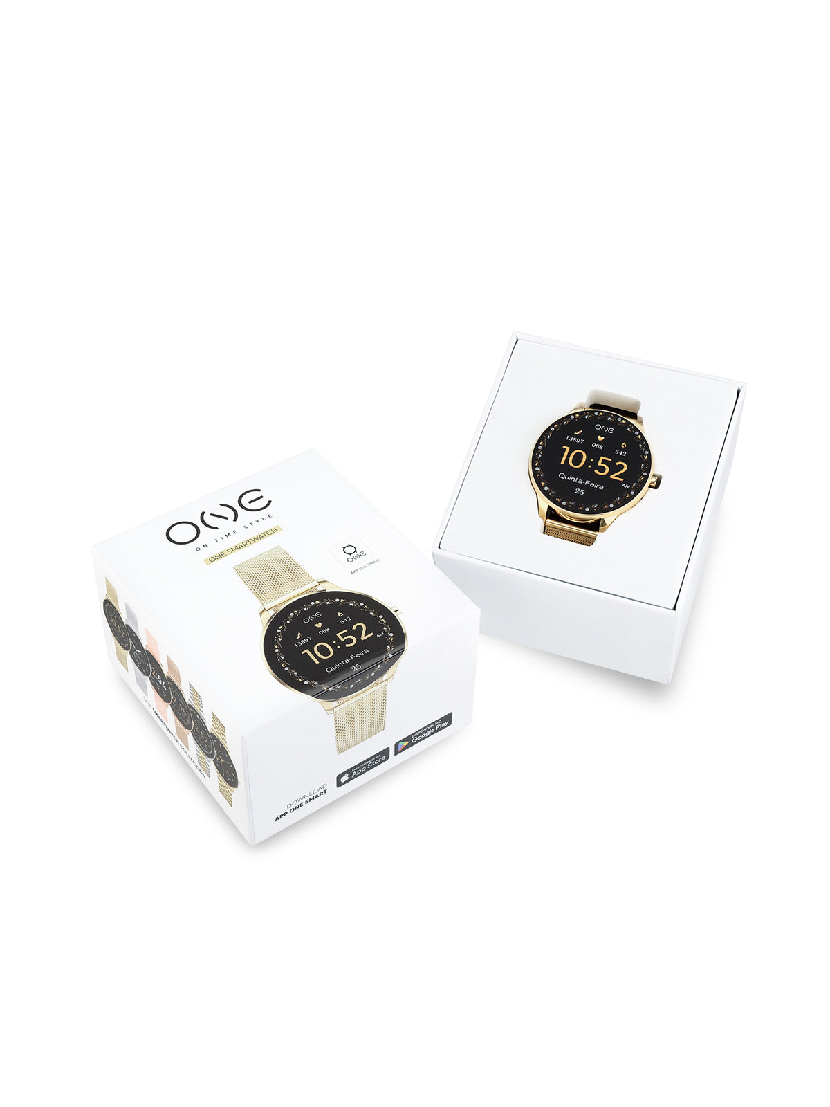 Smartwatch One Slim Gold Mesh