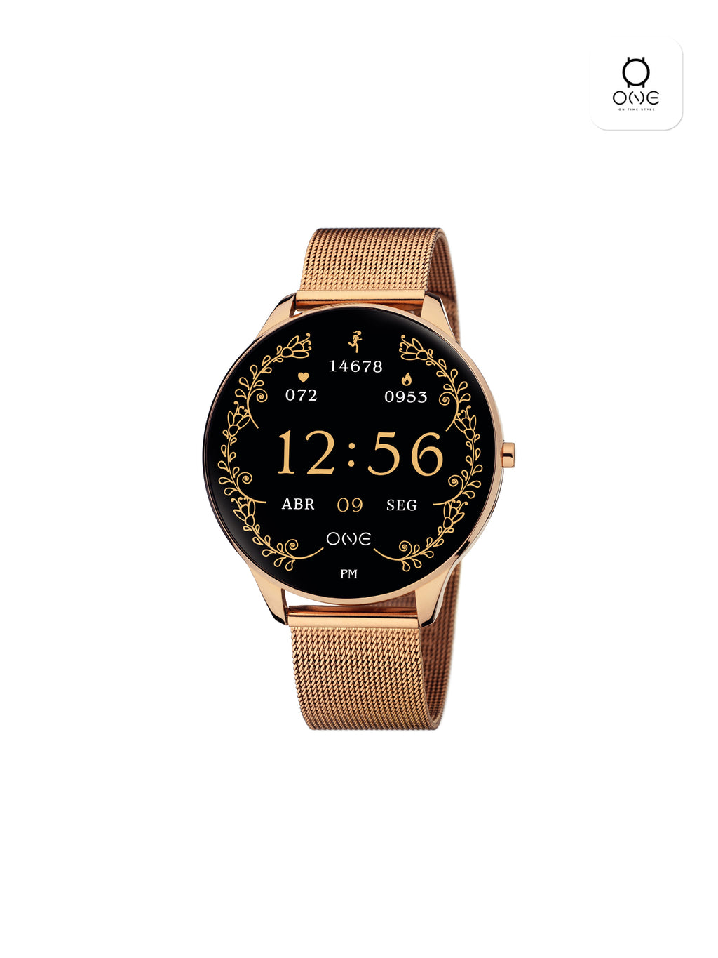 Smartwatch One Slim Rose Gold Mesh - OSW4191RM61L