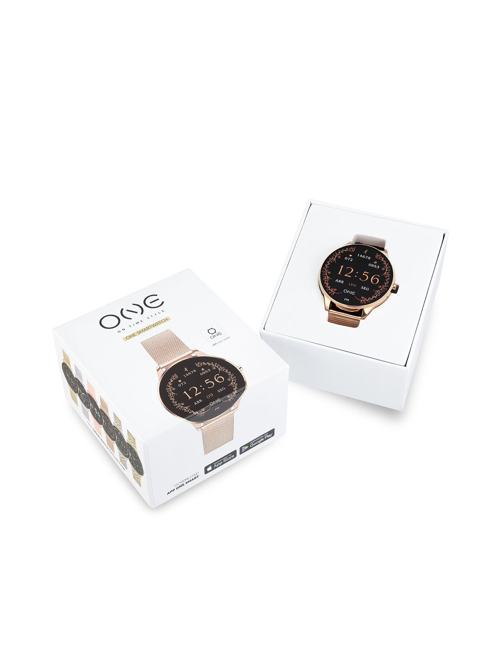 Smartwatch One Slim Mesh Or Rose