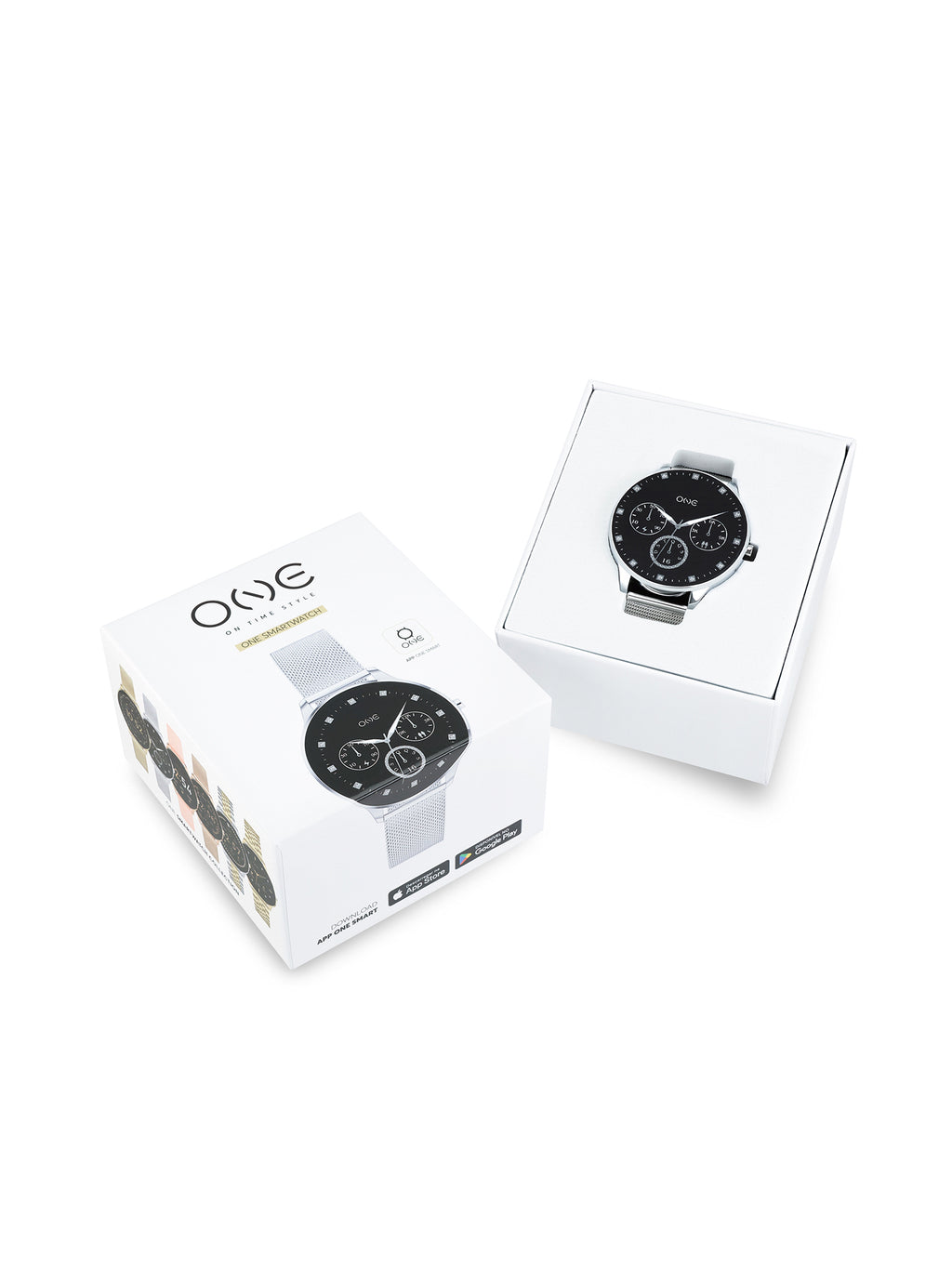 Montre connectée One Slim Argent Maille