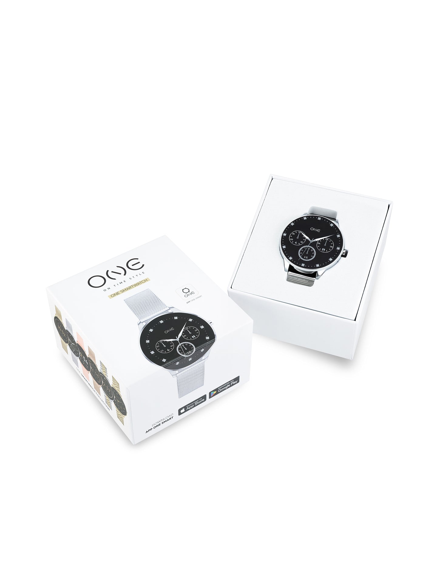 Montre connectée One Slim Argent Maille