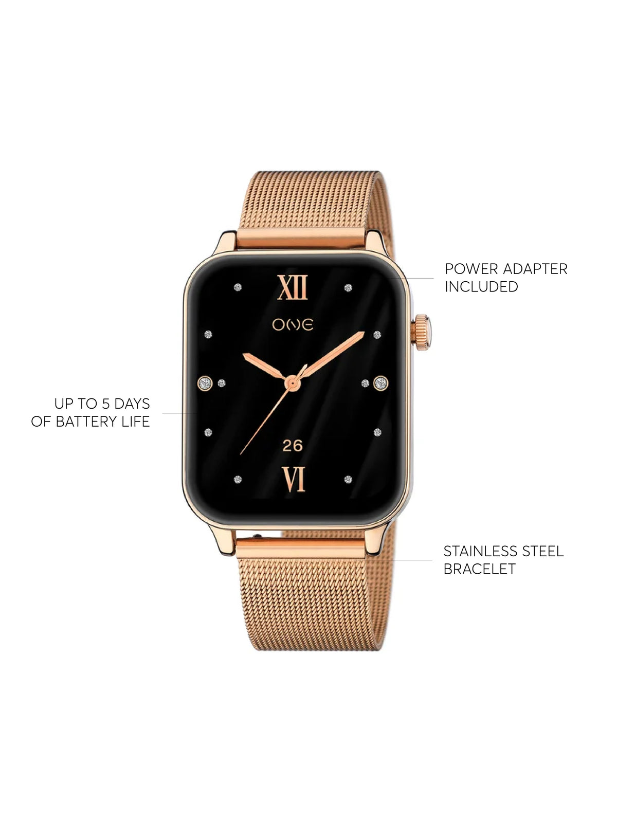 One Frame Rose Gold Smartwatch