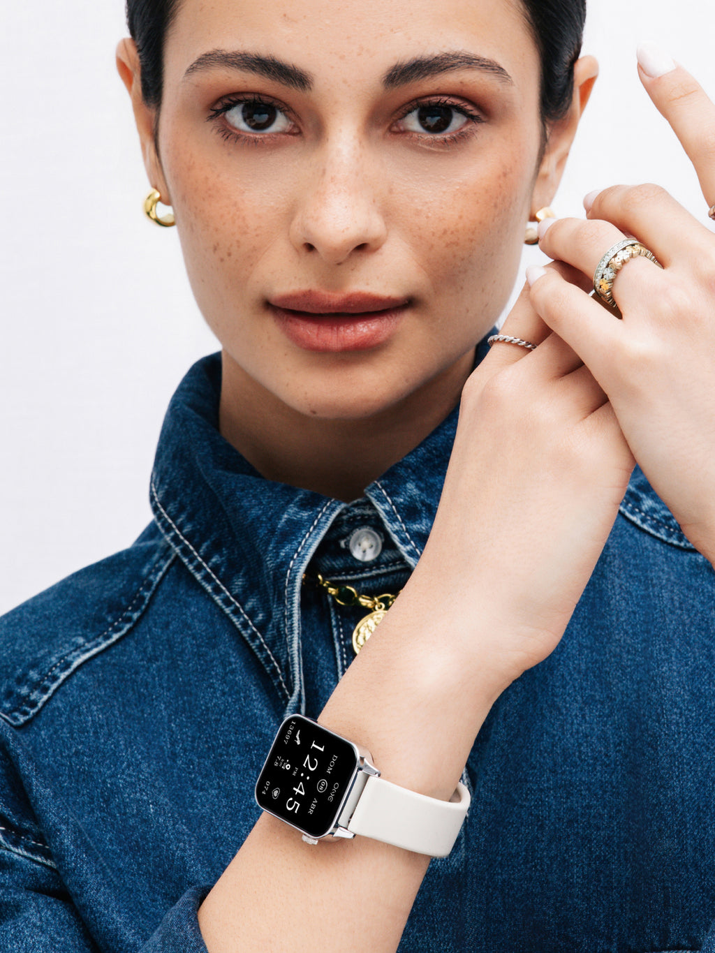 Reloj Inteligente One Frame Beige Silicona