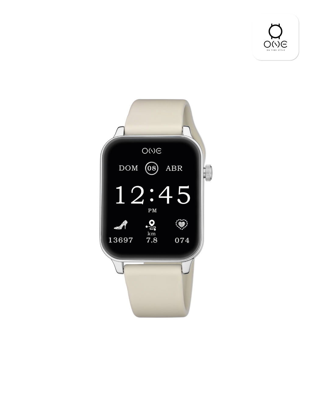 Reloj Inteligente One Frame Beige Silicona