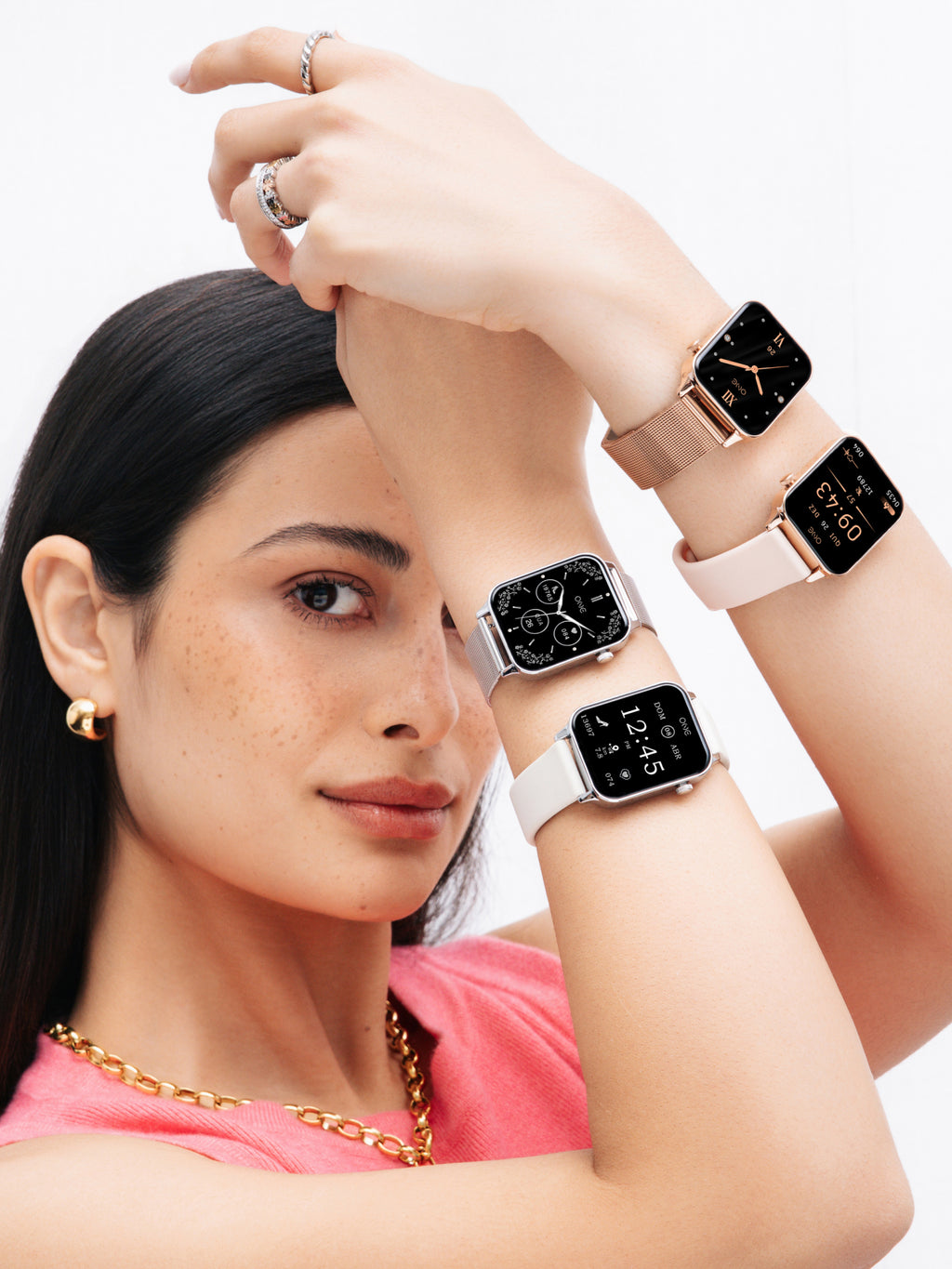 Reloj Inteligente One Frame Beige Silicona