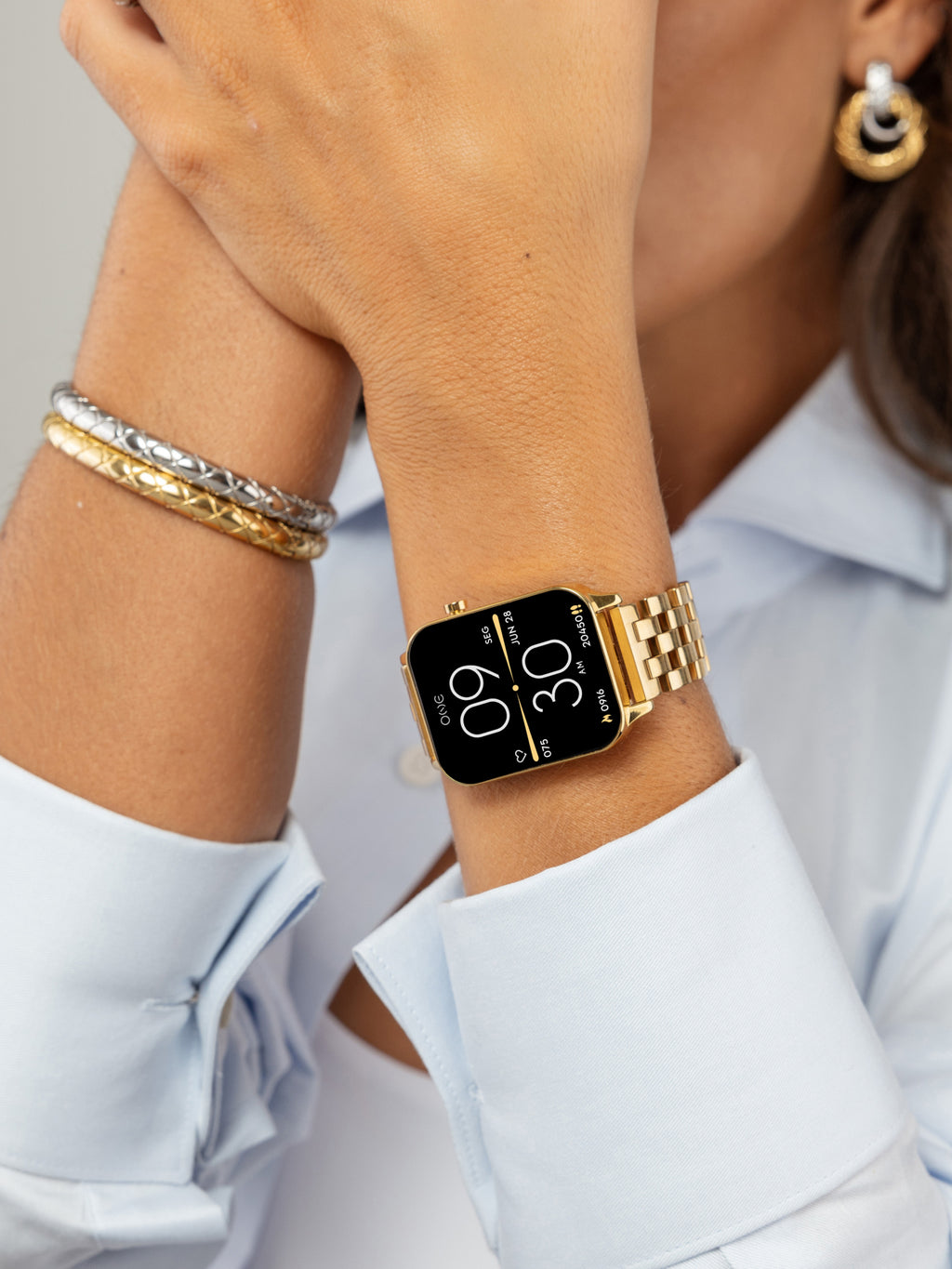 Smartwatch One MagicCall Gold Links - OSW9626GL52L