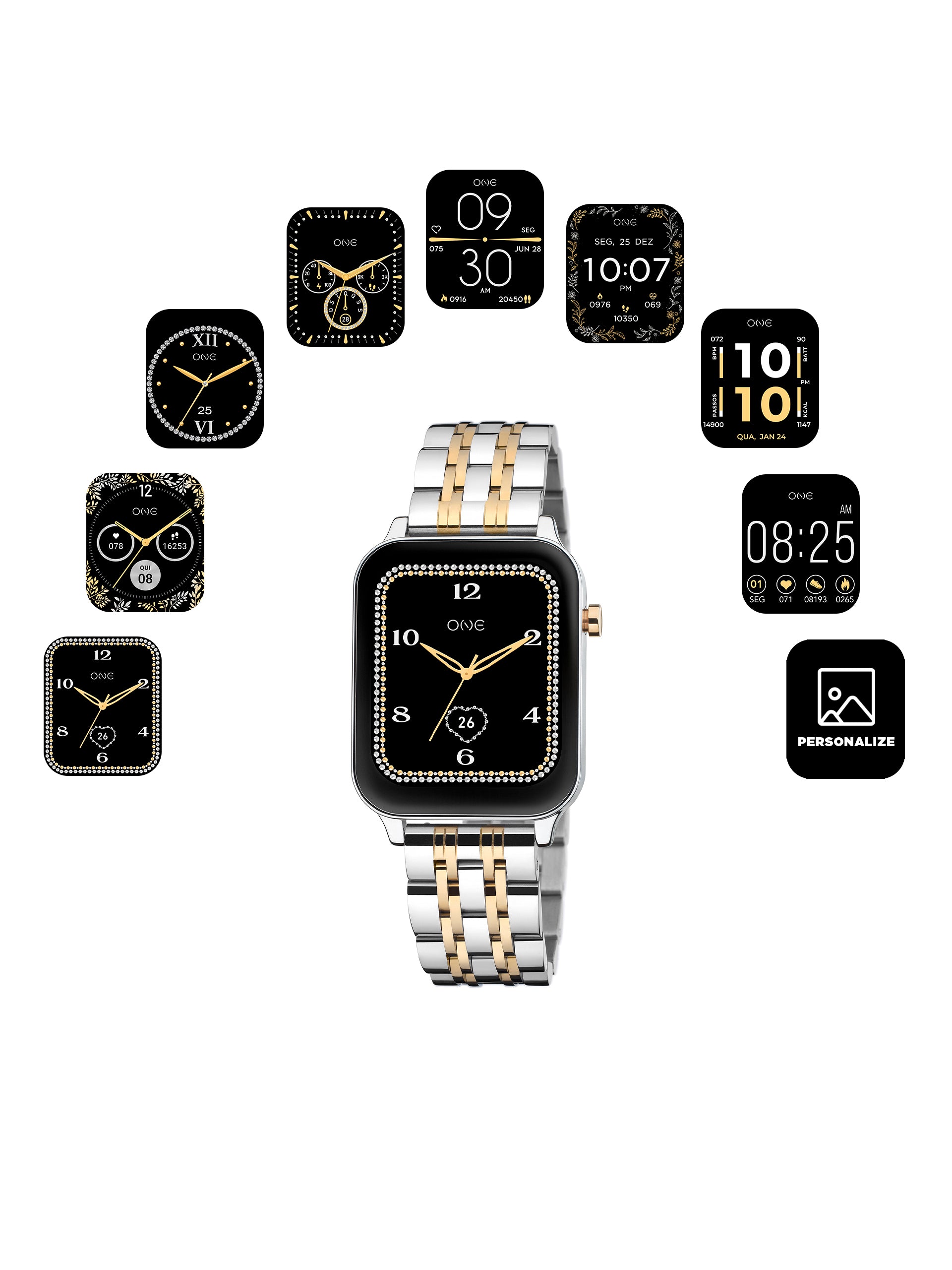 Smartwatch One MagicCall Bicolor Links - OSW9626SL41L