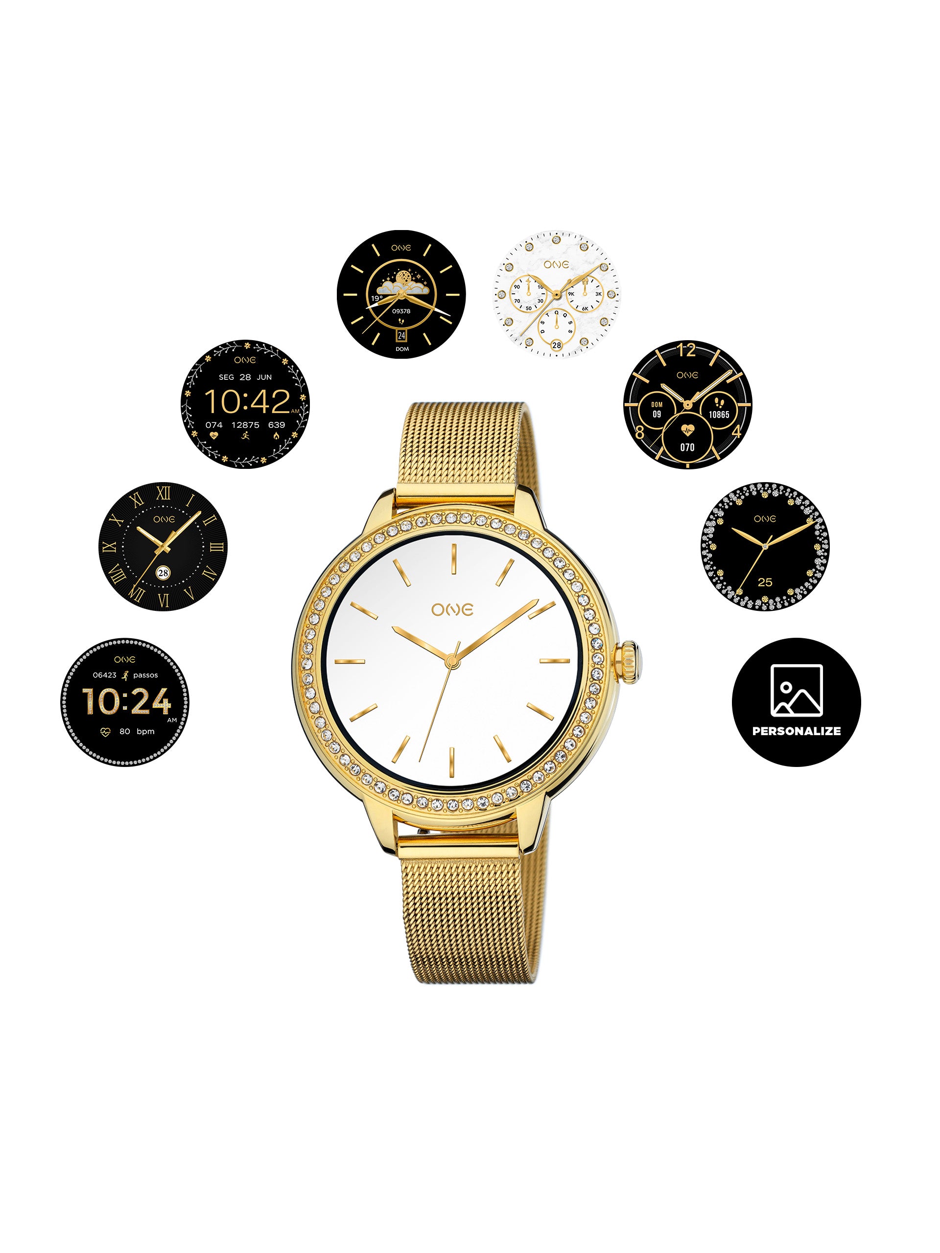 Smartwatch One Mini Spark Gold - OSW9810GM51L