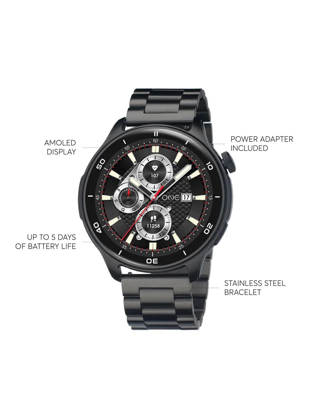 Reloj Inteligente One Men Explorer GPS Negro