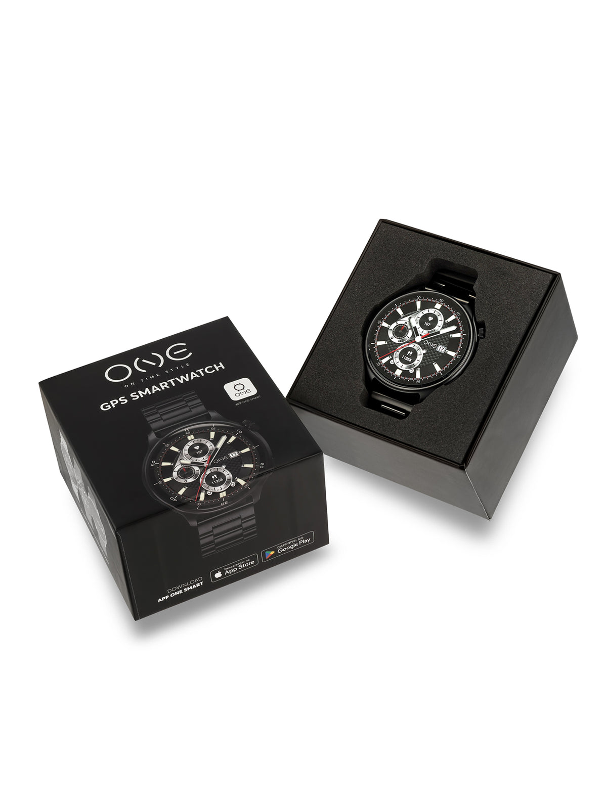 Smartwatch One Men Explorer GPS Black - OSW9822BL51L