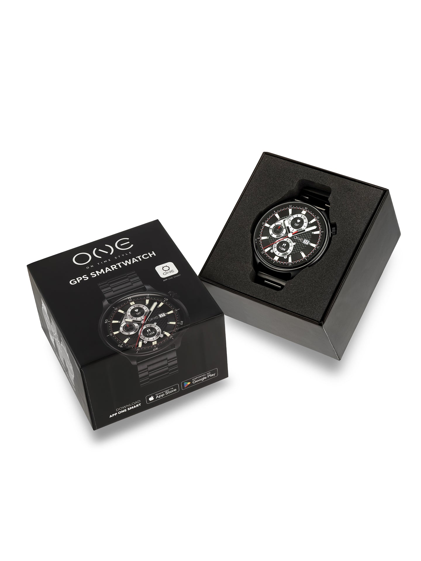 Smartwatch One Men Explorer GPS Black - OSW9822BL51L