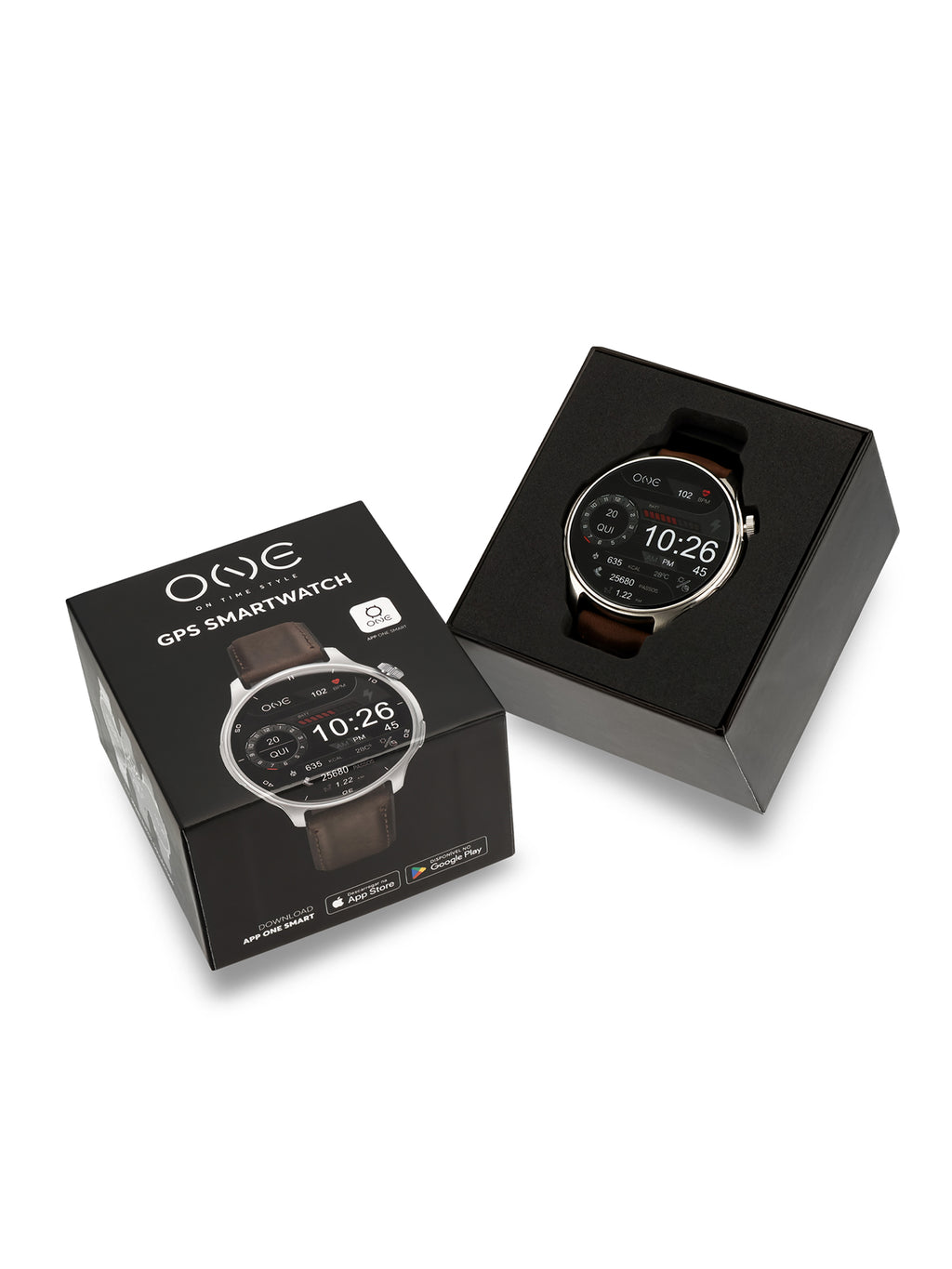 Smartwatch One Men Explorer GPS Brown - OSW9822BP51L