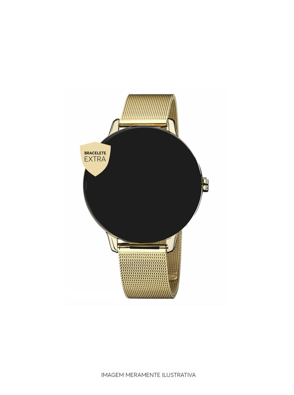 Bracelete Mesh Smartwatch One Dourado - OSWB02G