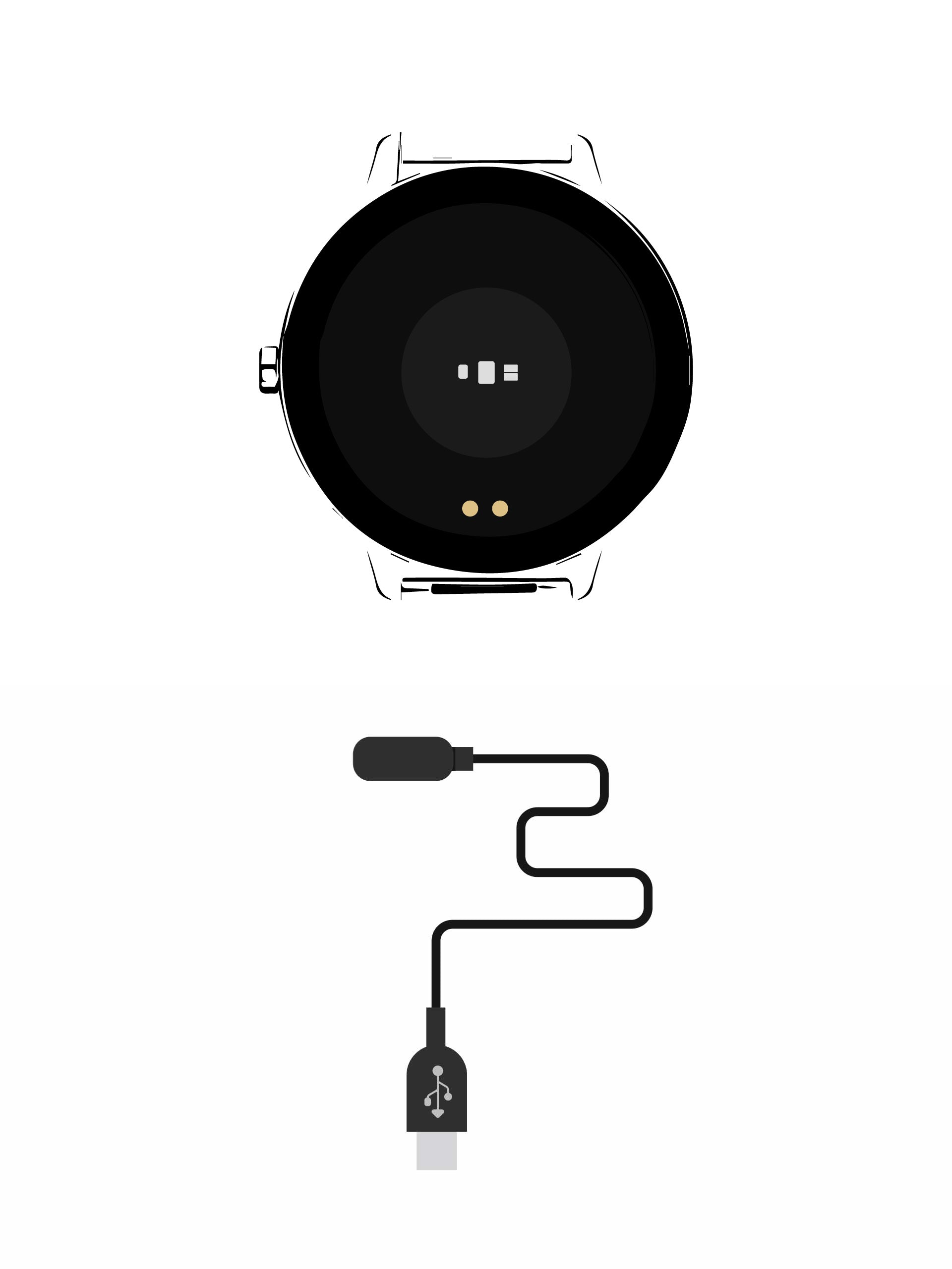 Carregador Smartwatch QueenCall APP One Time Pro - OSWC04