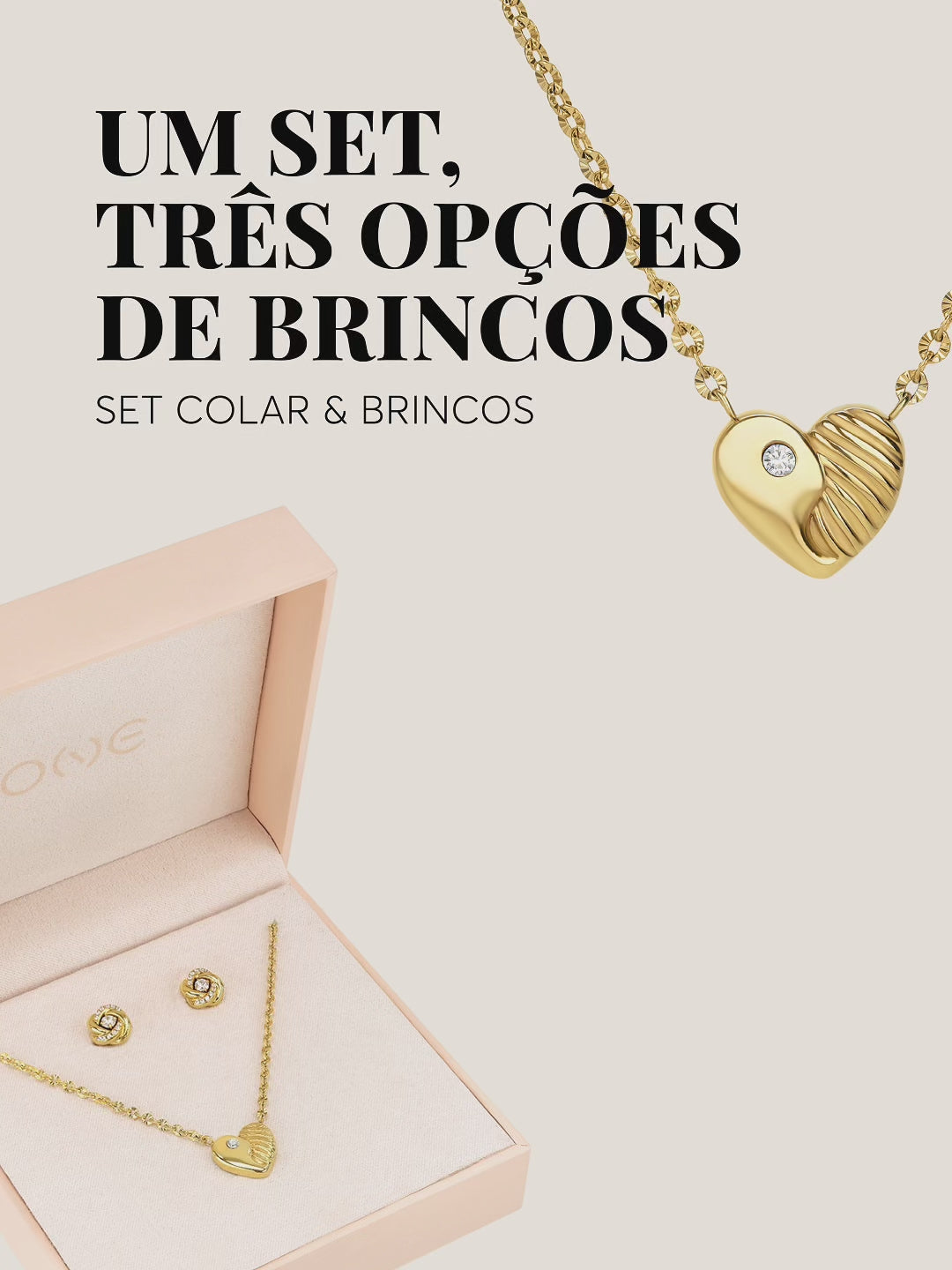 Set Collar y Pendientes One Eternal Gold