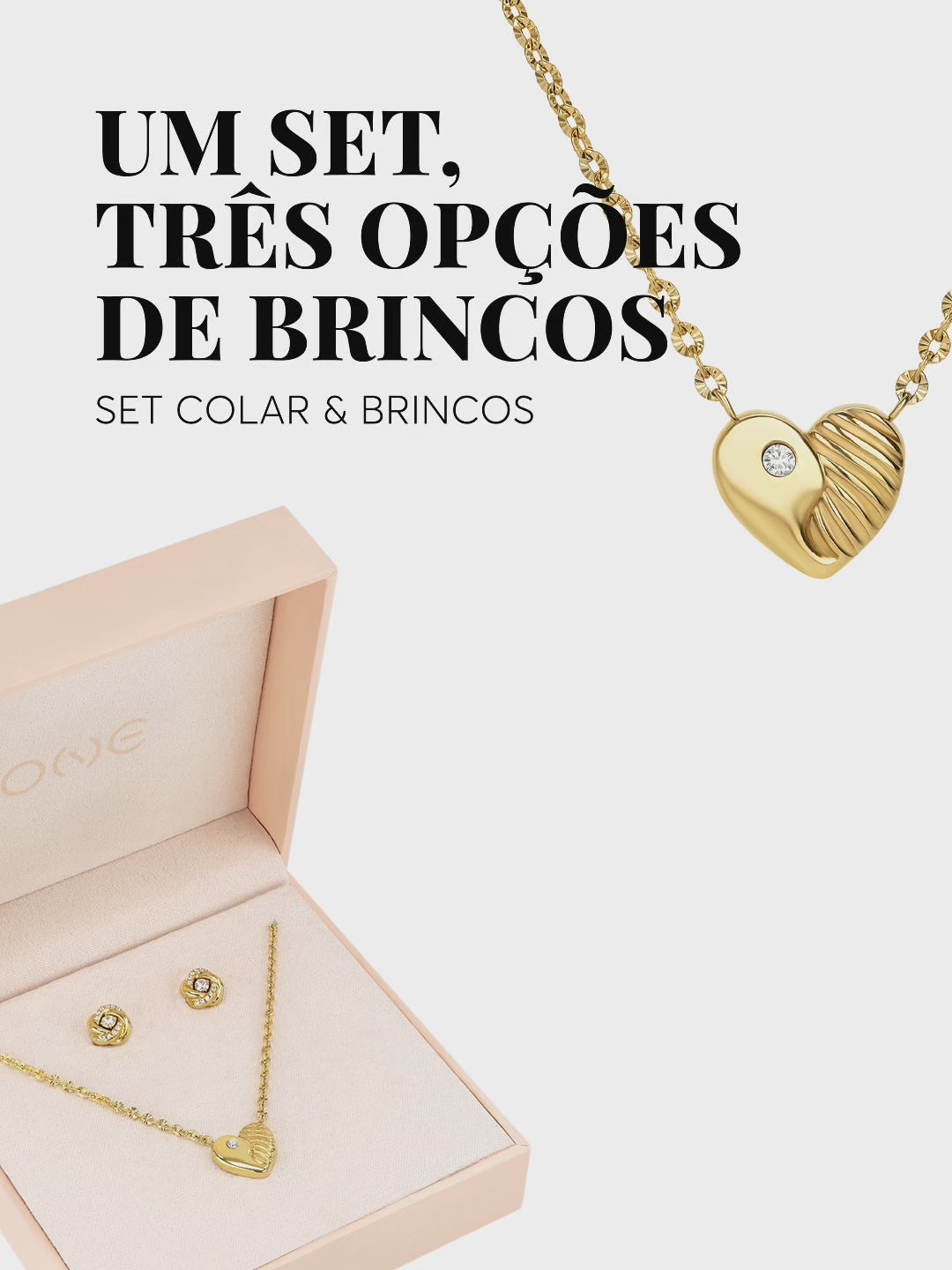 Set Colar & Brincos One Eternal