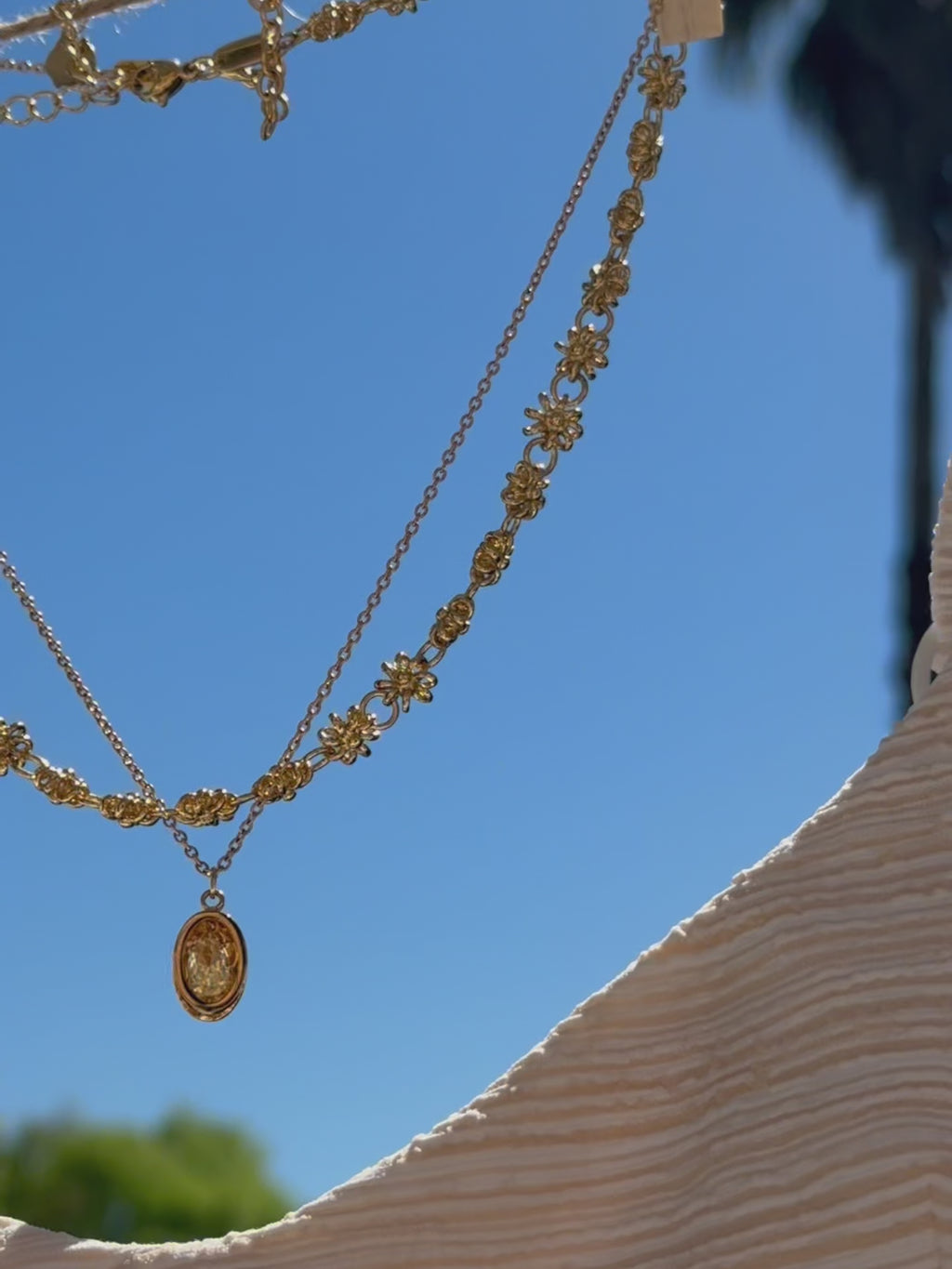 Ensemble Collier & Boucles d'oreilles One Pierre de Naissance Août